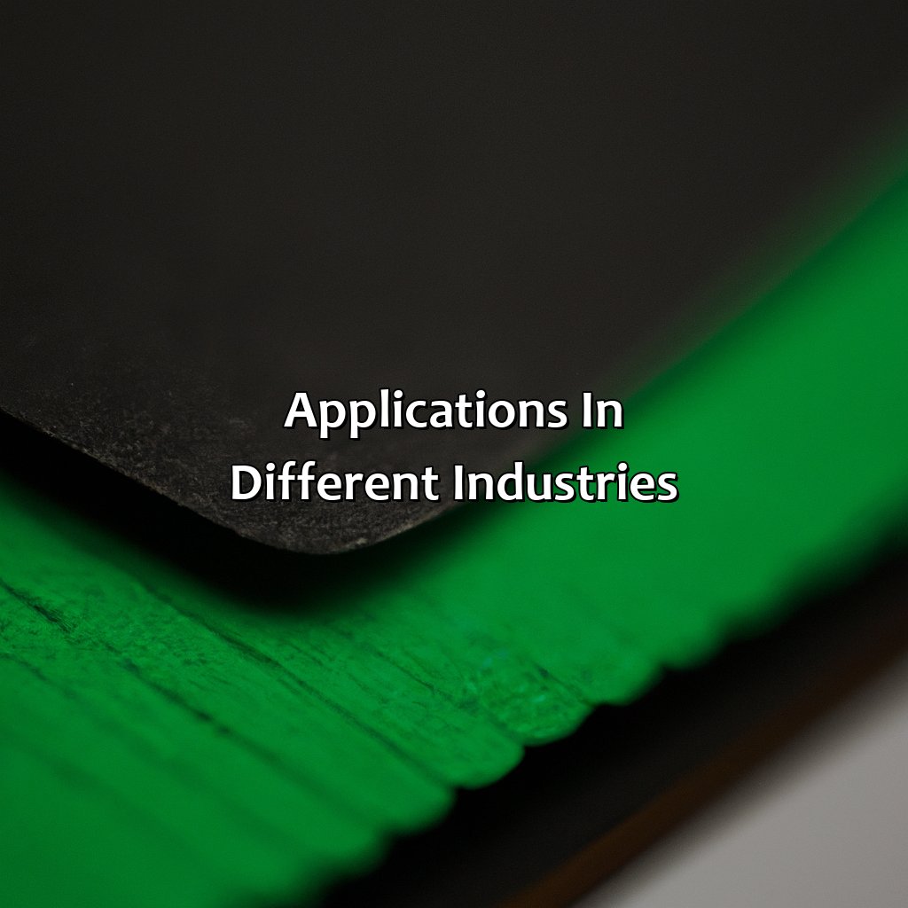Applications In Different Industries  - Black And Green Make What Color, 