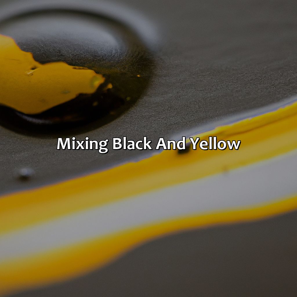 Mixing Black And Yellow  - Black And Yellow Make What Color, 