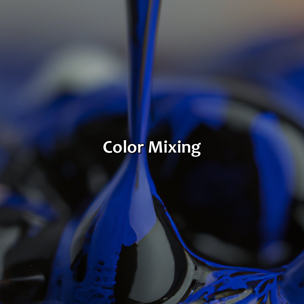 Color Mixing  - Blue And Black Make What Color, 