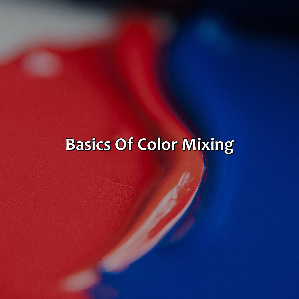 Basics Of Color Mixing  - Blue And Red Make What Color, 