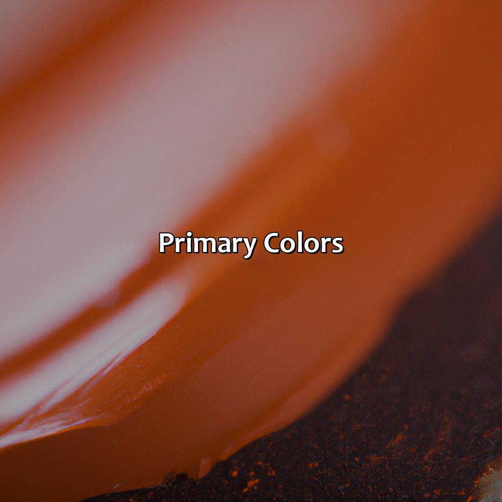 Primary Colors  - Brown And Orange Make What Color, 