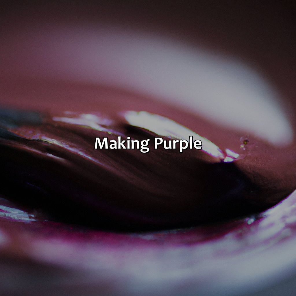 Making Purple  - Brown And Purple Make What Color, 
