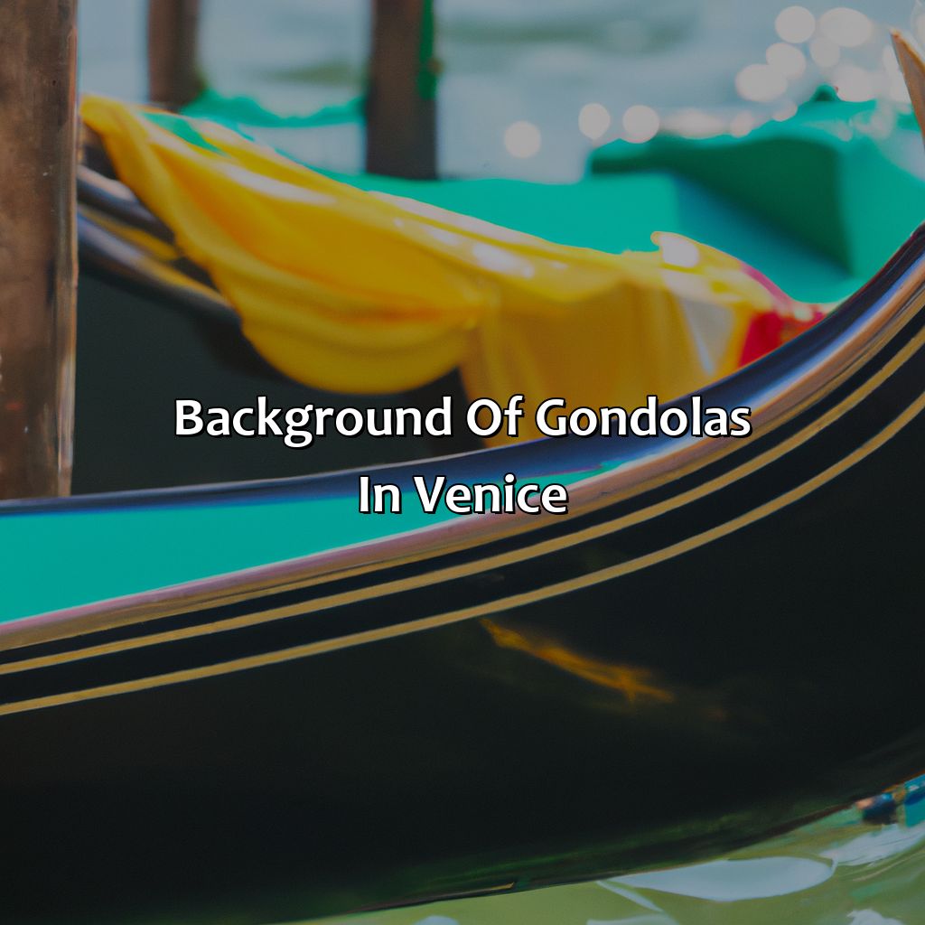 Background Of Gondolas In Venice  - By Law, What Color Is A Gondola In Venice, Italy, 