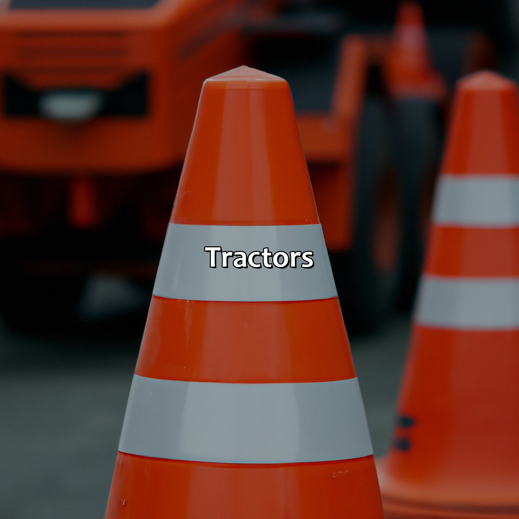 Tractors  - Cones, Barrels, Signs, Large Vehicles, And Lights That Are All Orange In Color Indicate What?, 