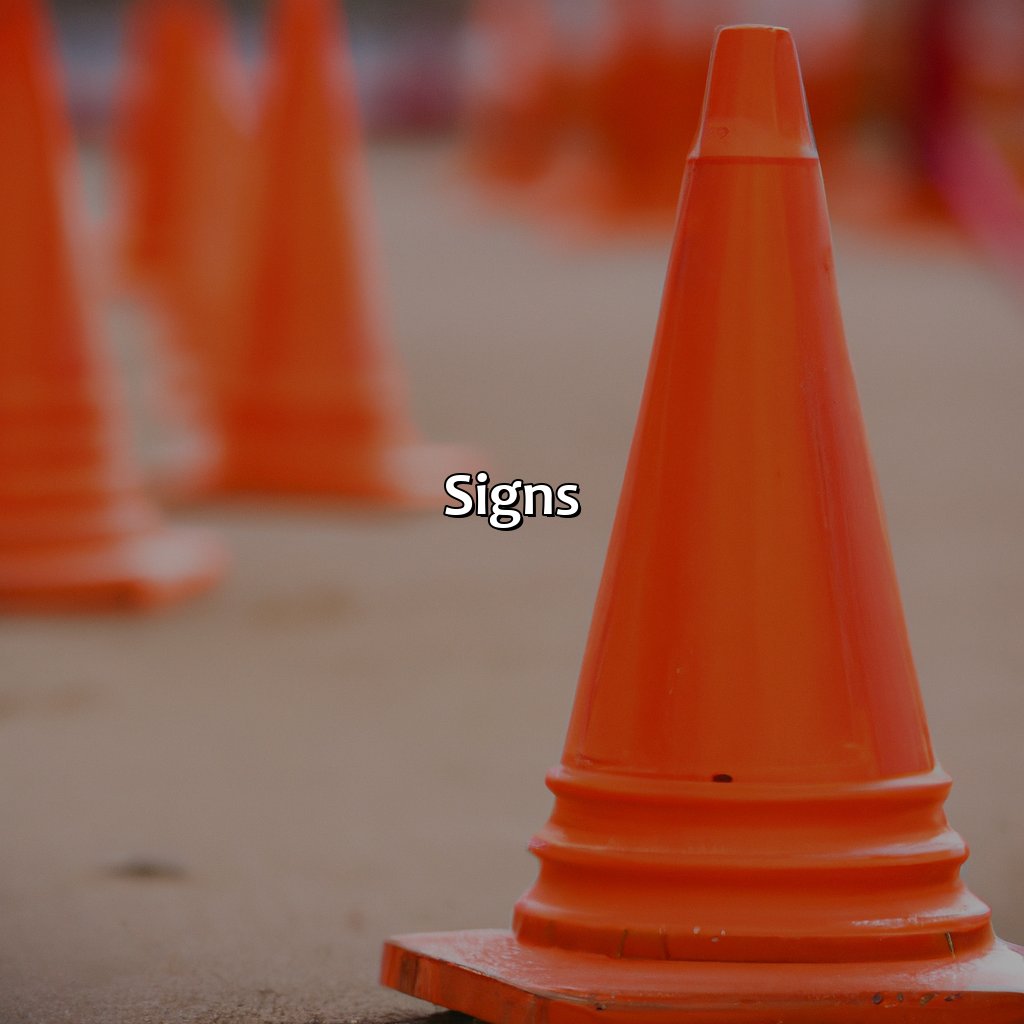 Signs  - Cones, Barrels, Signs, Large Vehicles, And Lights That Are All Orange In Color Indicate What?, 