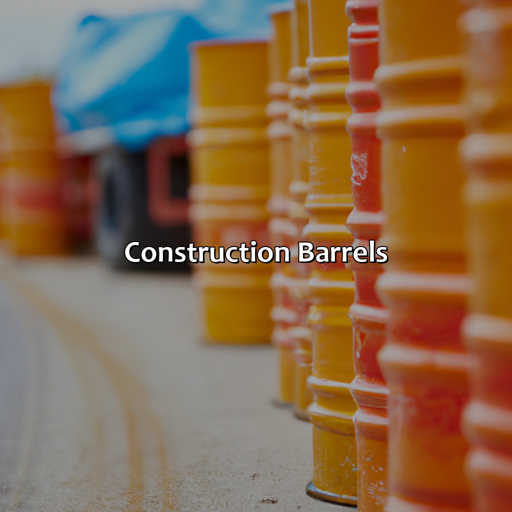 Construction Barrels  - Cones, Barrels, Signs, Large Vehicles, And Lights That Are All Orange In Color Indicate What?, 
