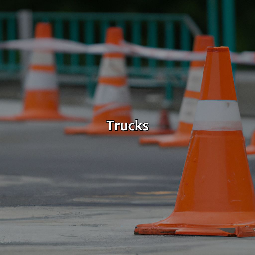 Trucks  - Cones, Barrels, Signs, Large Vehicles, And Lights That Are All Orange In Color Indicate What?, 