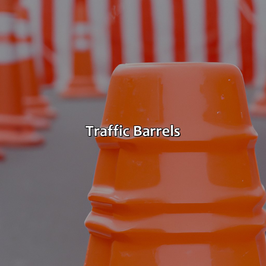 Traffic Barrels  - Cones, Barrels, Signs, Large Vehicles, And Lights That Are All Orange In Color Indicate What?, 