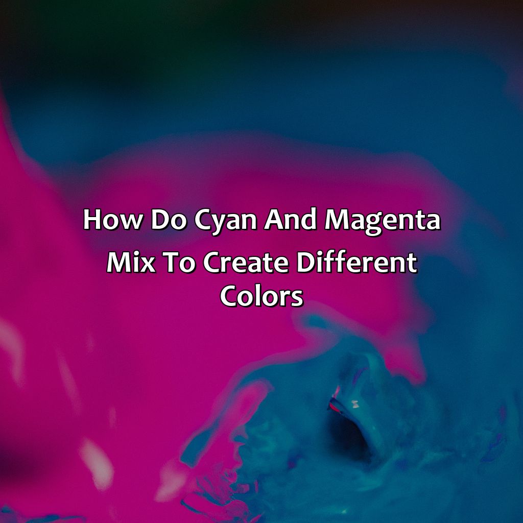 How Do Cyan And Magenta Mix To Create Different Colors?  - Cyan And Magenta Make What Color, 