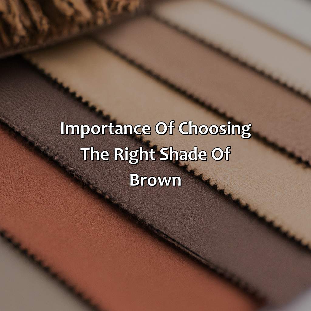 Importance Of Choosing The Right Shade Of Brown  - Different Shades Of Brown Outfit, 