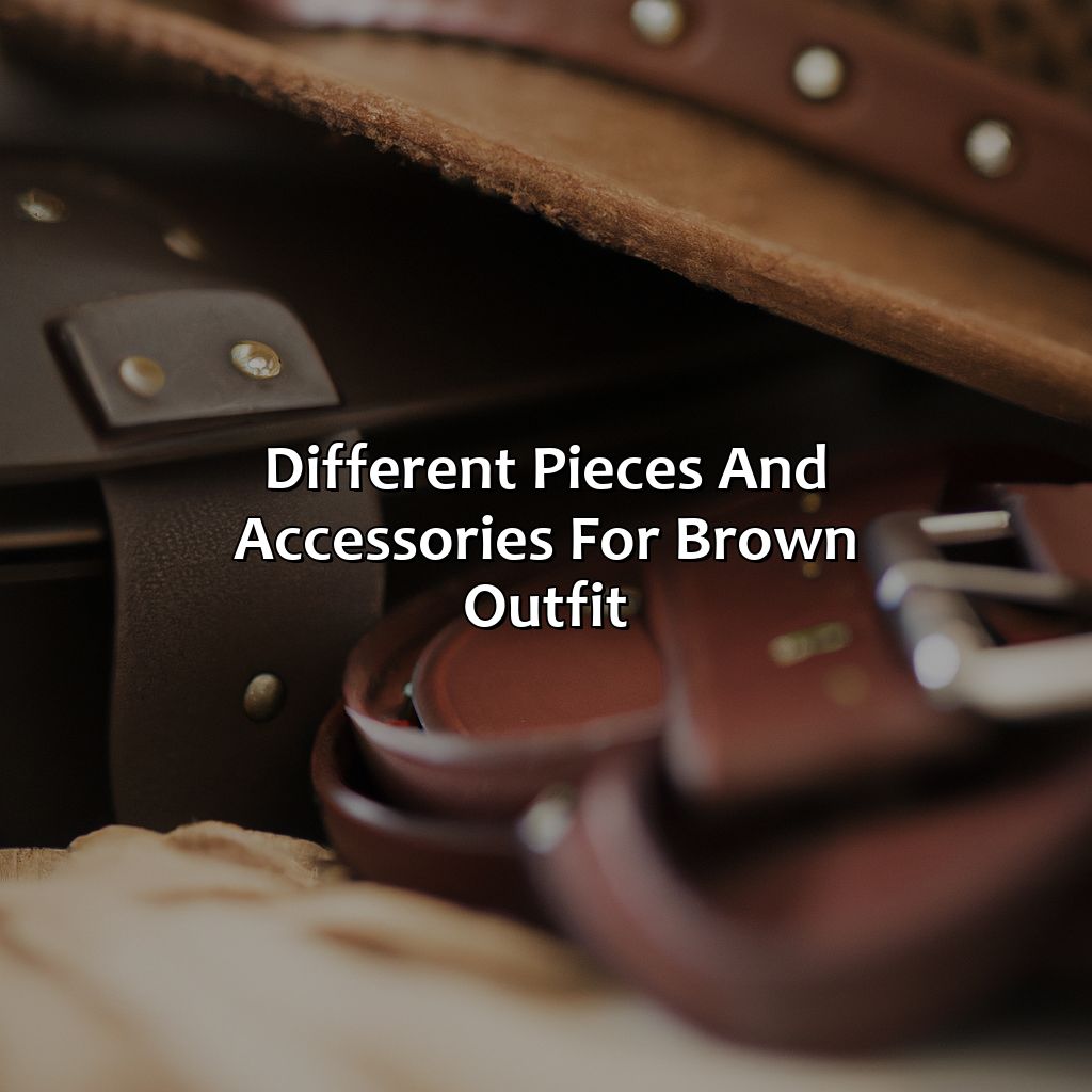 Different Pieces And Accessories For Brown Outfit  - Different Shades Of Brown Outfit, 