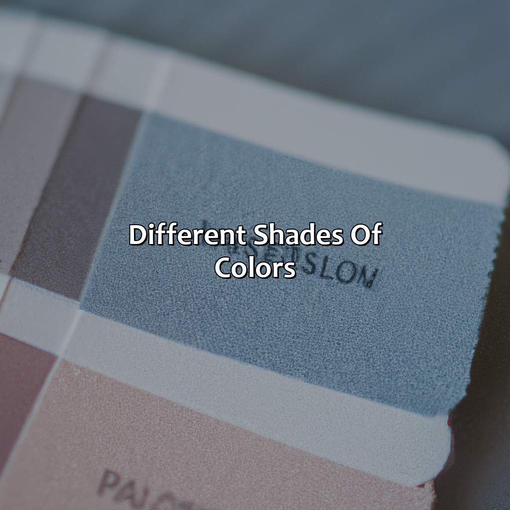 Different Shades Of Colors - colorscombo.com