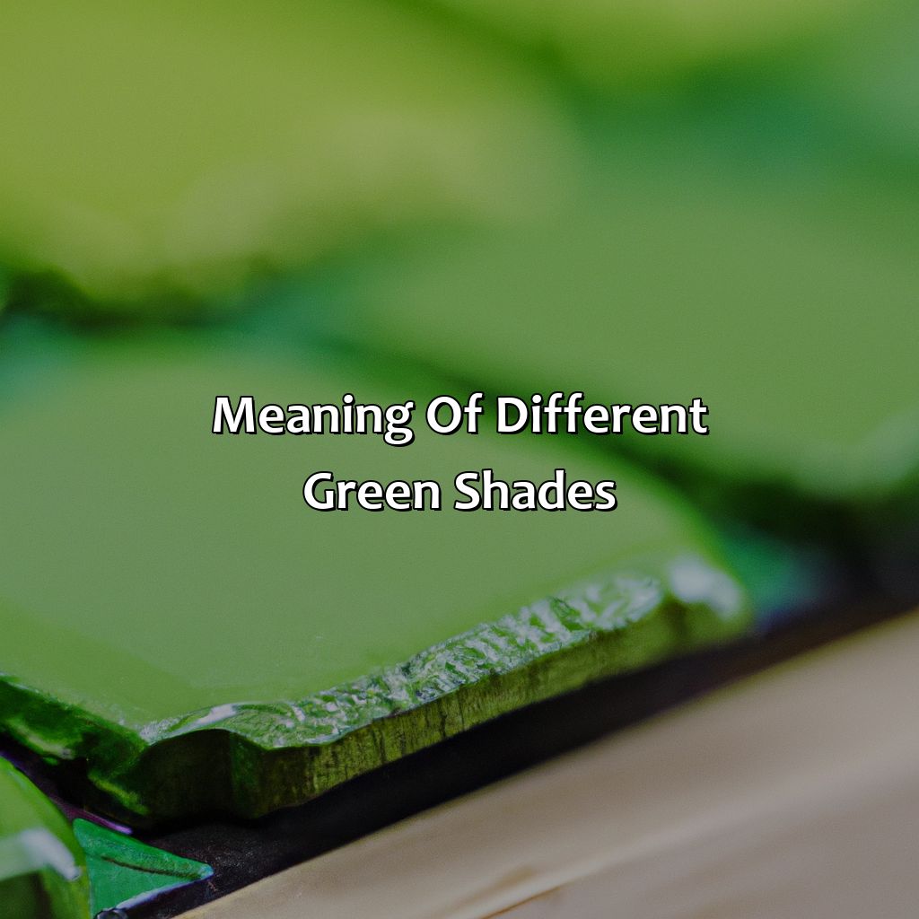 Meaning Of Different Green Shades  - Different Shades Of Green, 