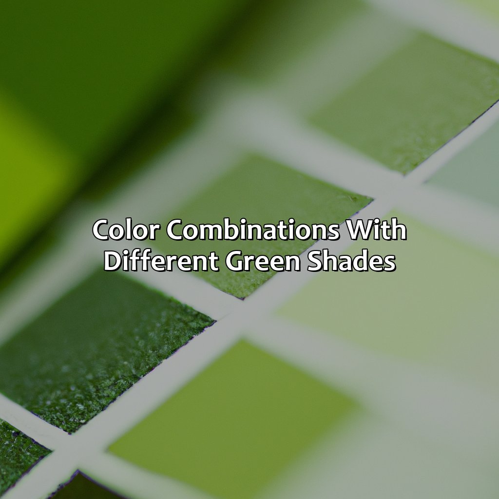 Color Combinations With Different Green Shades  - Different Shades Of Green, 