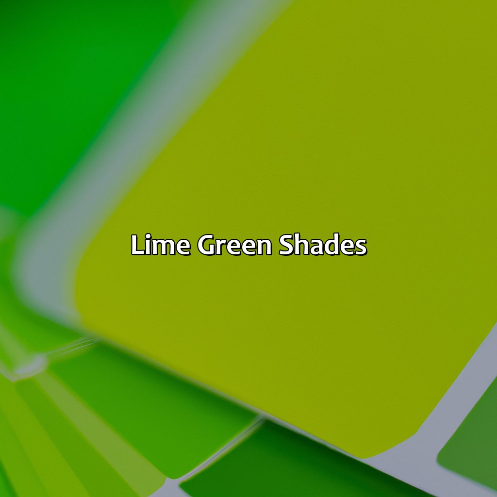Lime Green Shades  - Different Shades Of Green, 