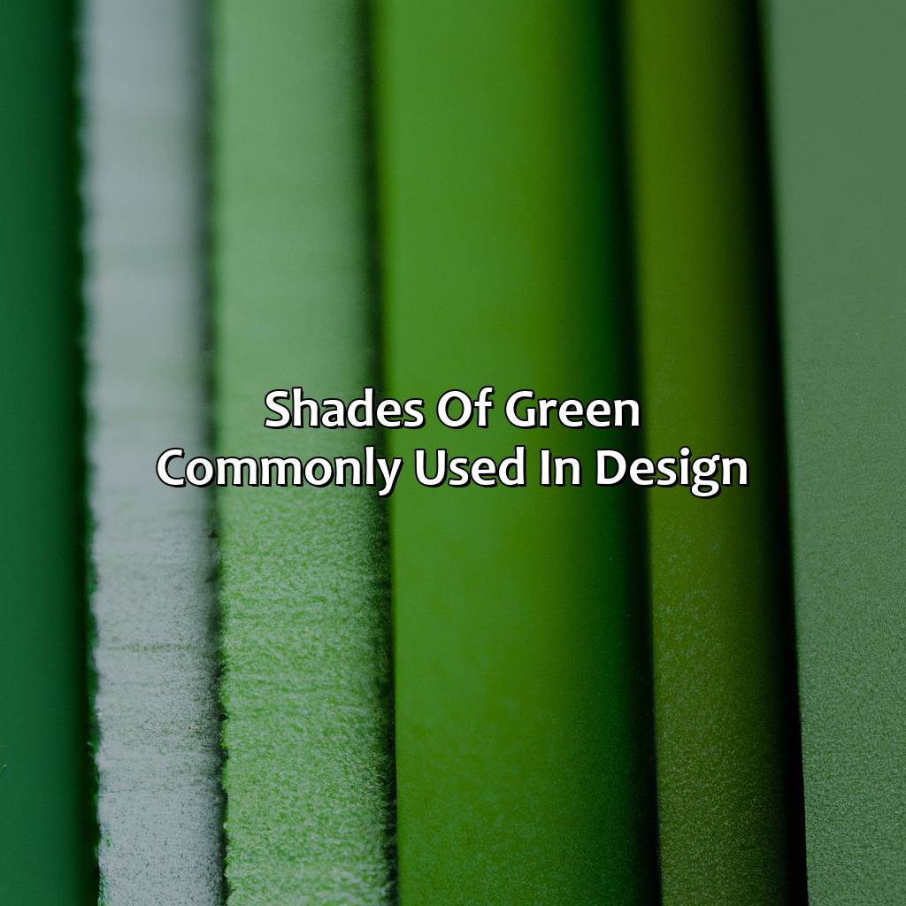 Shades Of Green Commonly Used In Design  - Different Shades Of Green Names, 