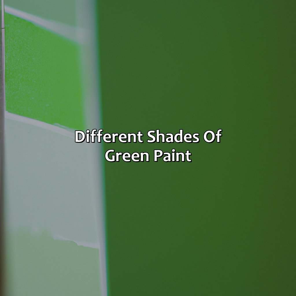 Different Shades Of Green Paint  - Different Shades Of Green Paint, 