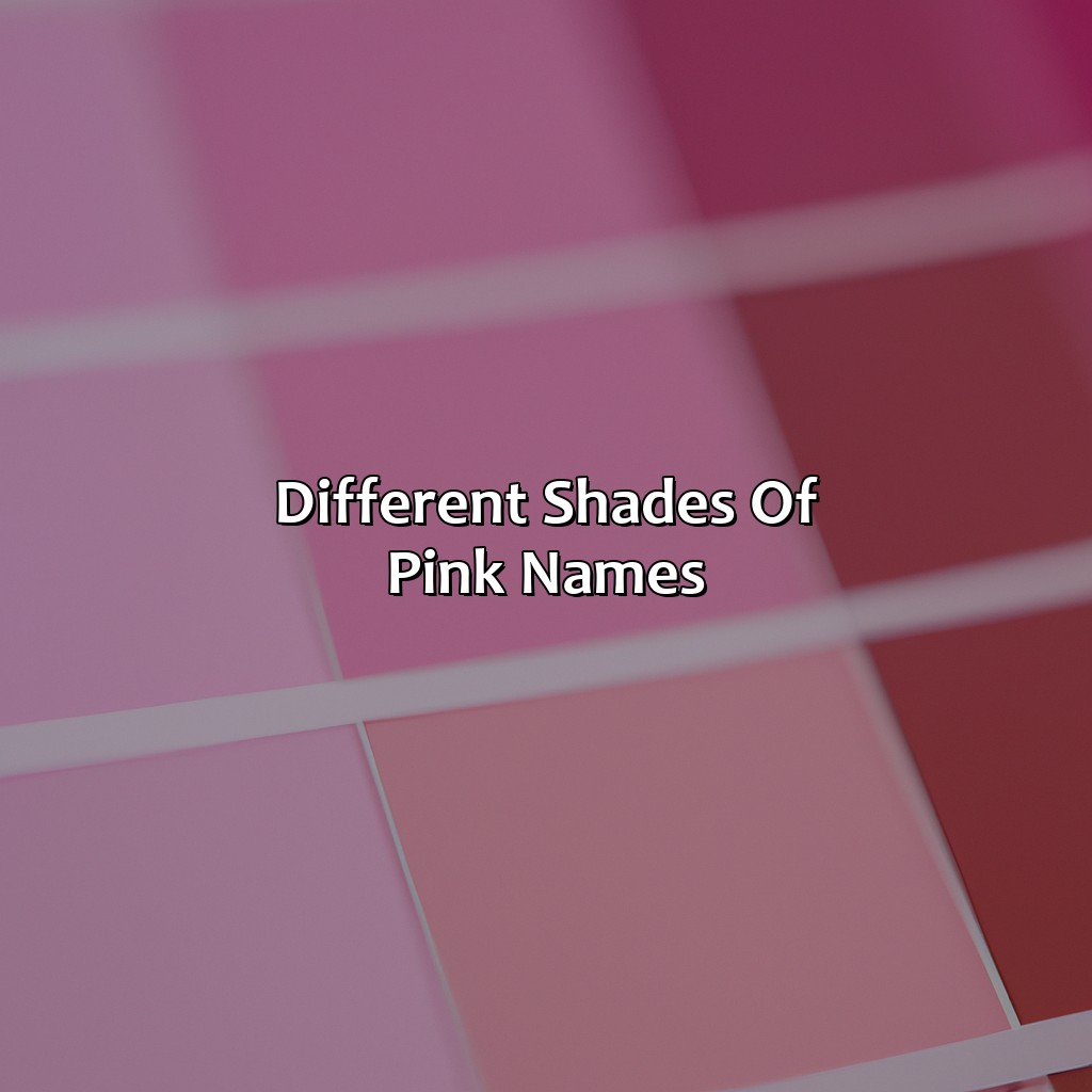 Different Shades Of Pink Names - colorscombo.com
