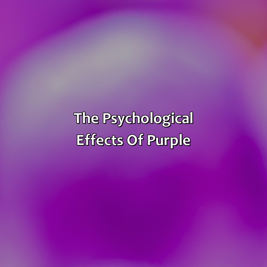 The Psychological Effects Of Purple  - Different Shades Of Purple Names, 