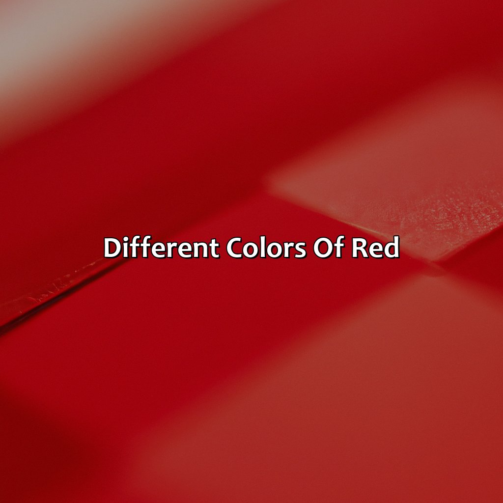 Different Colors Of Red  - Different Shades Of Red, 