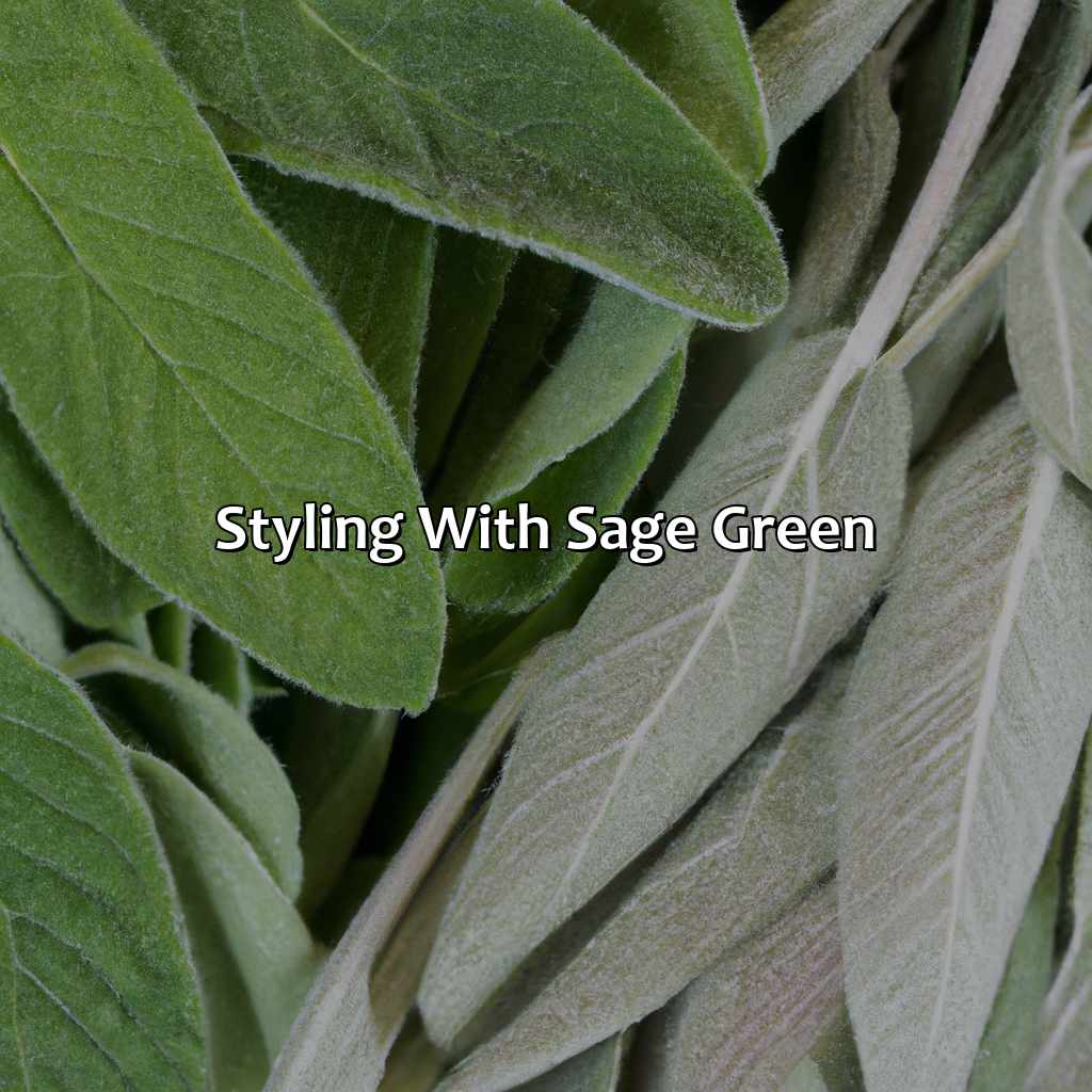 Styling With Sage Green  - Different Shades Of Sage Green, 