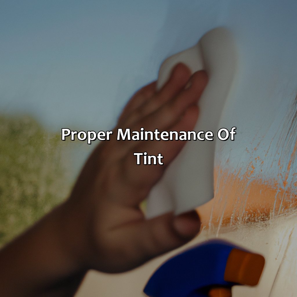 Proper Maintenance Of Tint  - Different Shades Of Tint, 