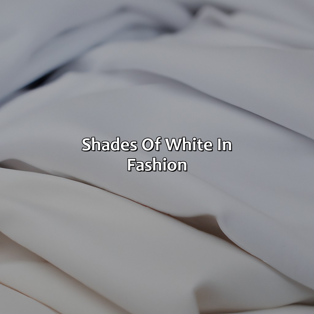 Shades Of White In Fashion  - Different Shades Of White, 