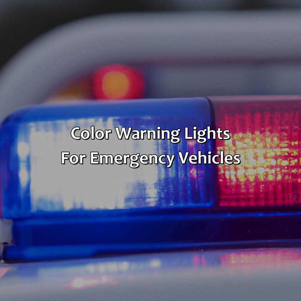 Color Warning Lights For Emergency Vehicles  - Emergency And Public Safety Agencies Can Use What Color Warning Lights On Their Vehicles?, 