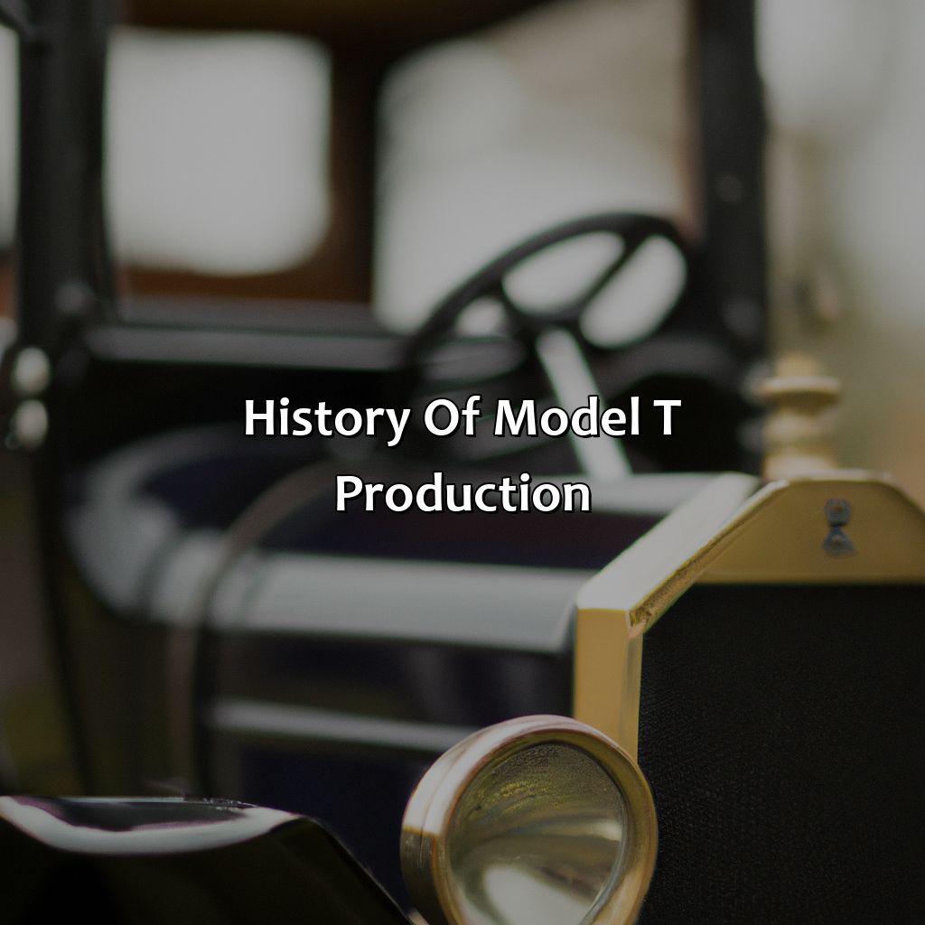History Of Model T Production  - Ford Produced The Model T In Only What Color After 1913?, 