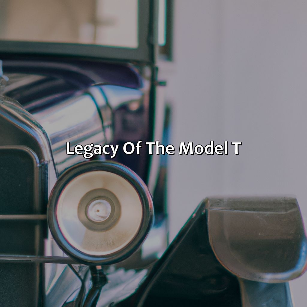 Legacy Of The Model T  - Ford Produced The Model T In Only What Color After 1913?, 