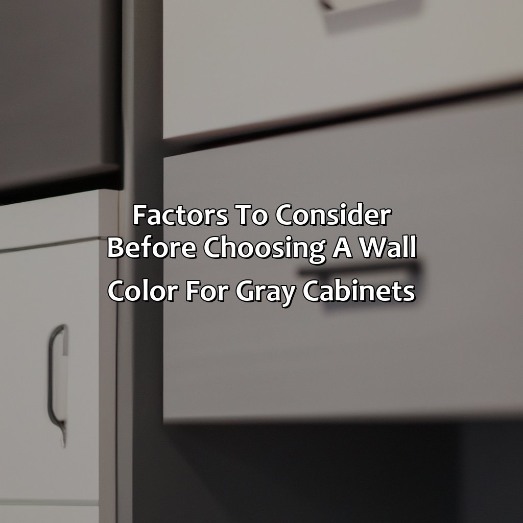 Factors To Consider Before Choosing A Wall Color For Gray Cabinets  - Gray Cabinets What Color Walls, 