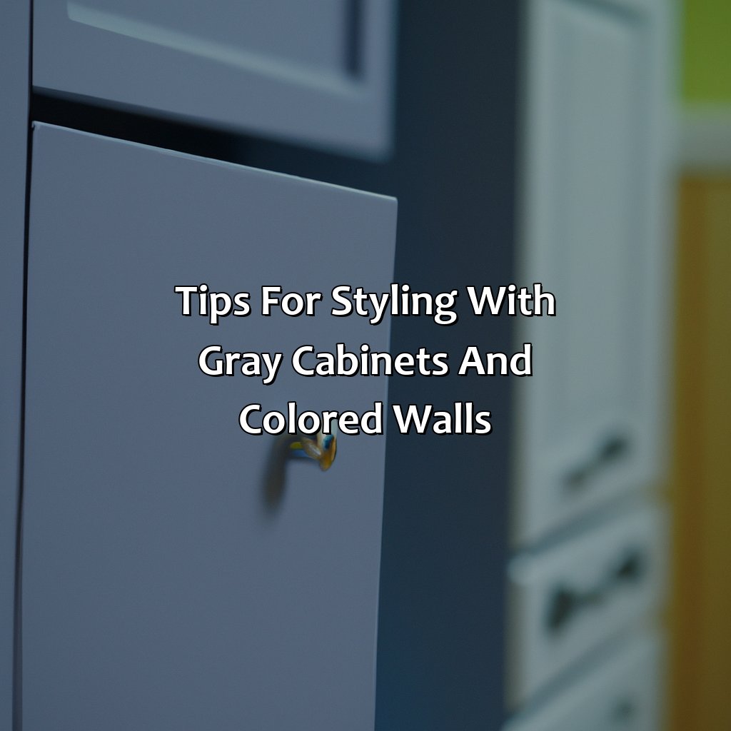 Tips For Styling With Gray Cabinets And Colored Walls  - Gray Cabinets What Color Walls, 