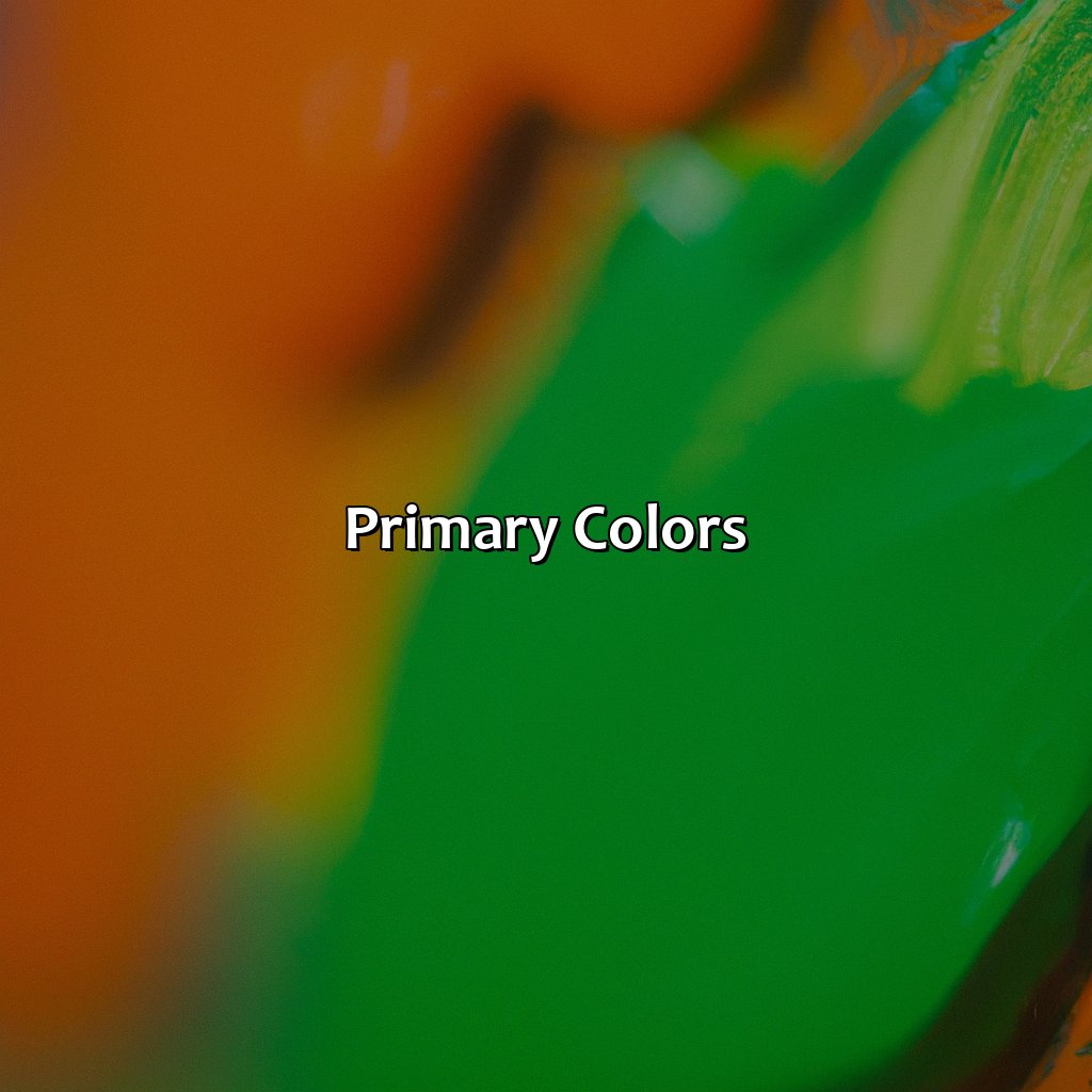 Primary Colors  - Green And Orange Make What Color, 