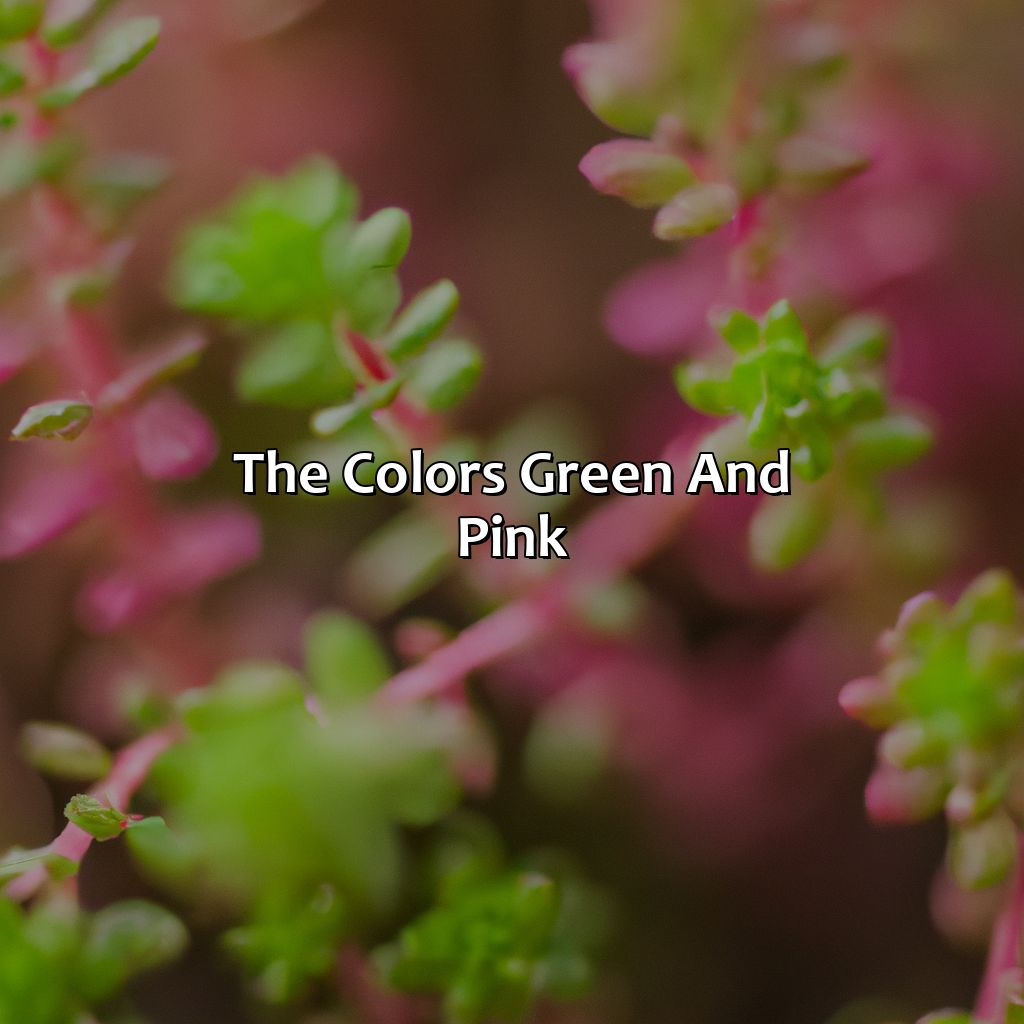 The Colors Green And Pink  - Green And Pink Is What Color, 
