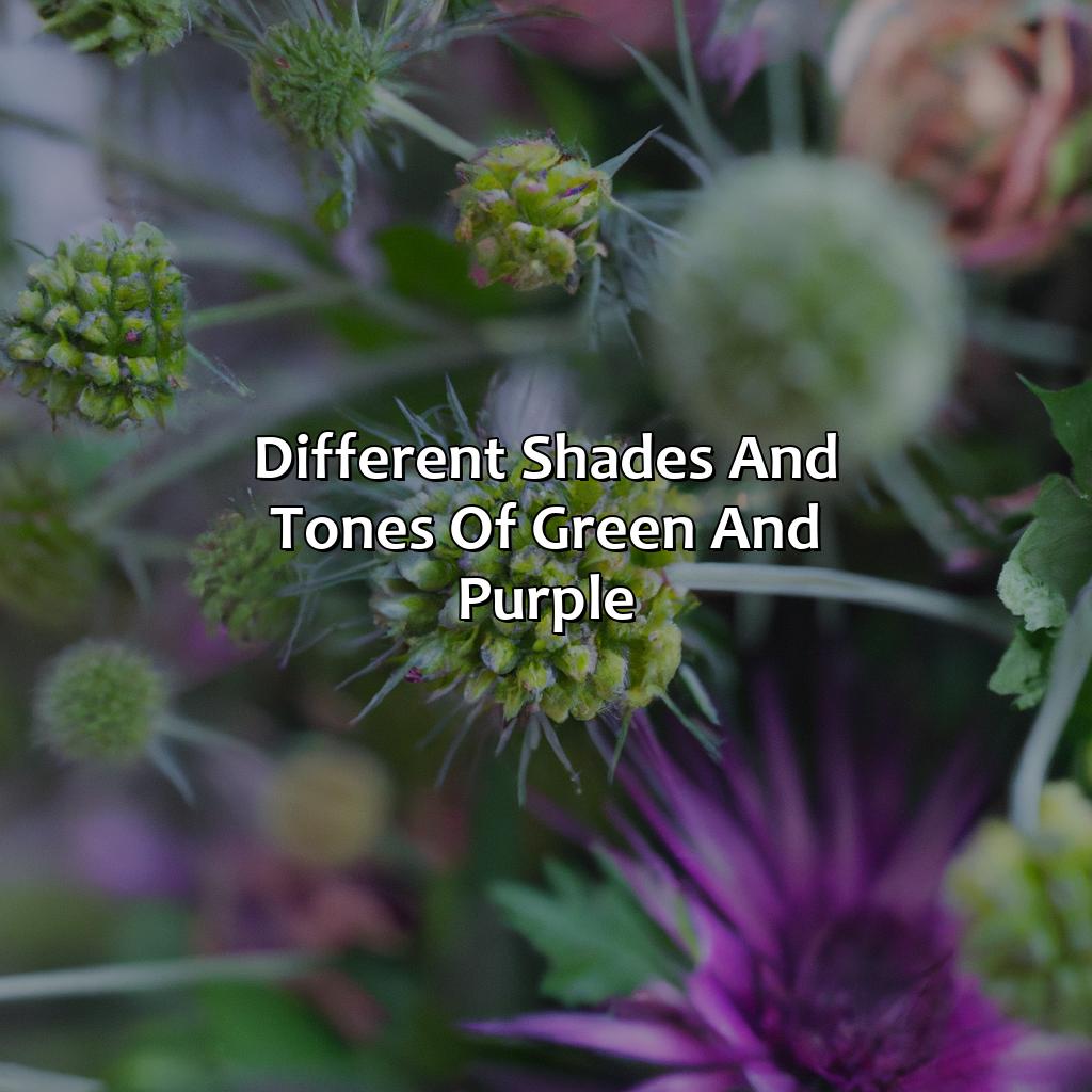 Different Shades And Tones Of Green And Purple  - Green And Purple Is What Color, 