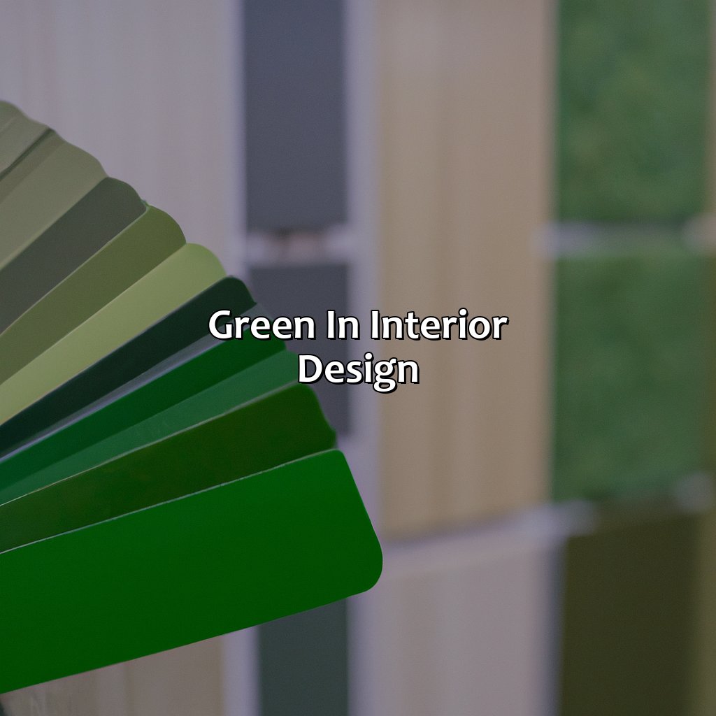 Green In Interior Design  - Green Goes With What Color, 