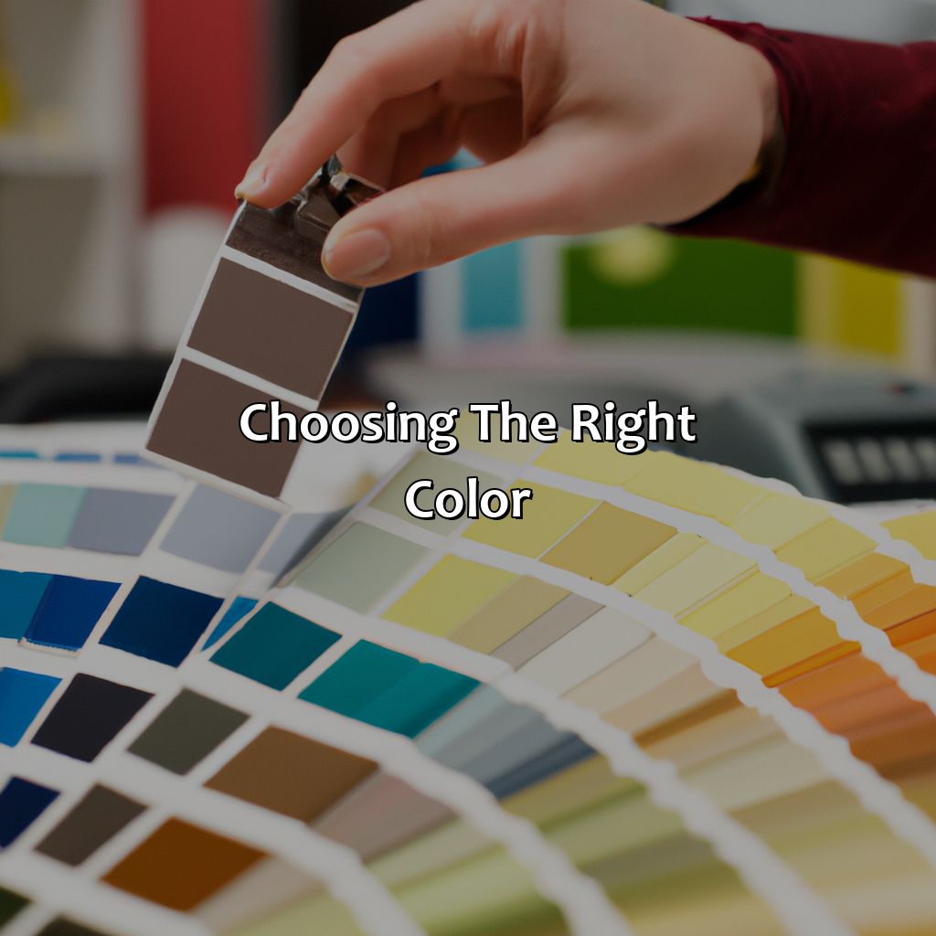 Choosing The Right Color  - If I Was A Color What Color Would I Be, 