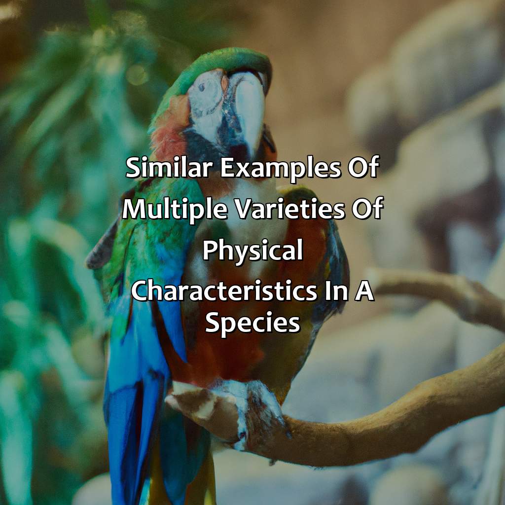 Similar Examples Of Multiple Varieties Of Physical Characteristics In A Species  - In One Species Of Bird, There Are Three Varieties Of Feather Color. What Is This An Example Of?, 