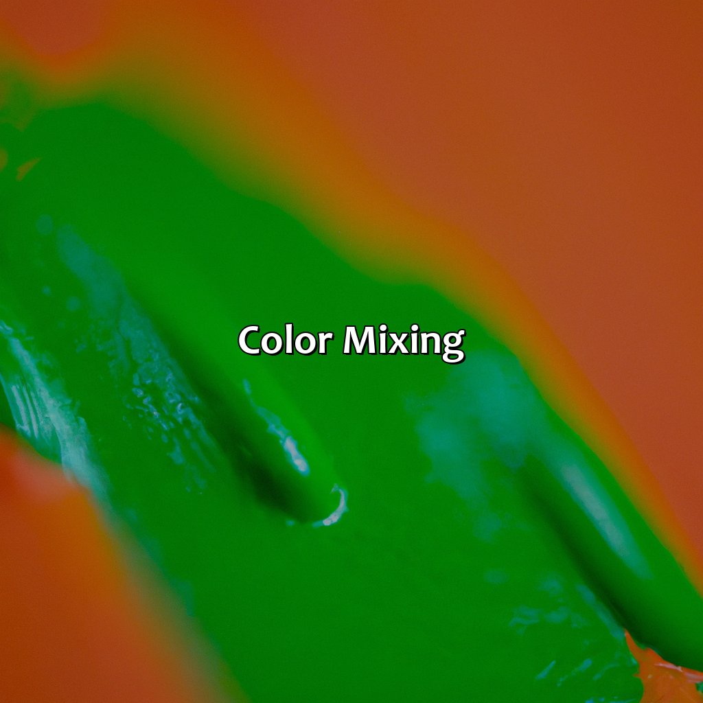 Color Mixing  - Orange And Green Make What Color, 