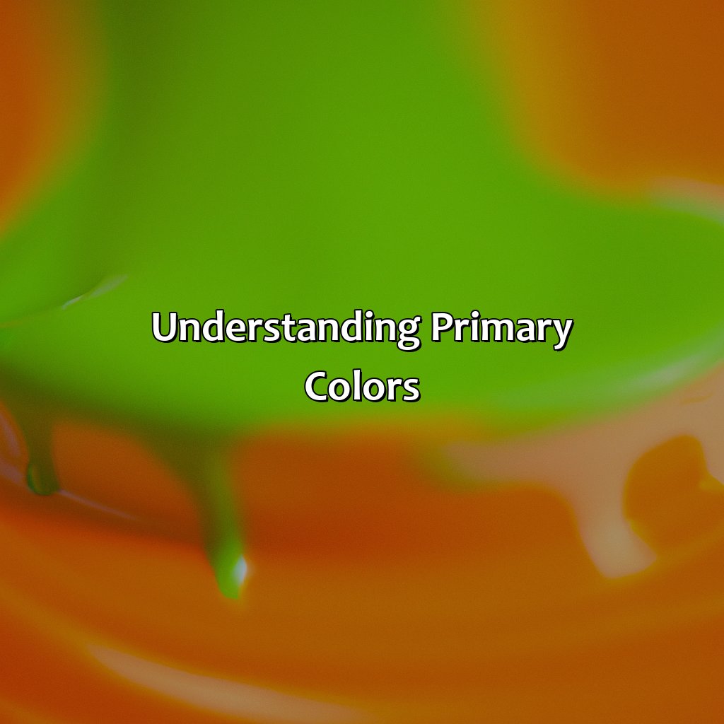 Understanding Primary Colors  - Orange And Green Make What Color, 