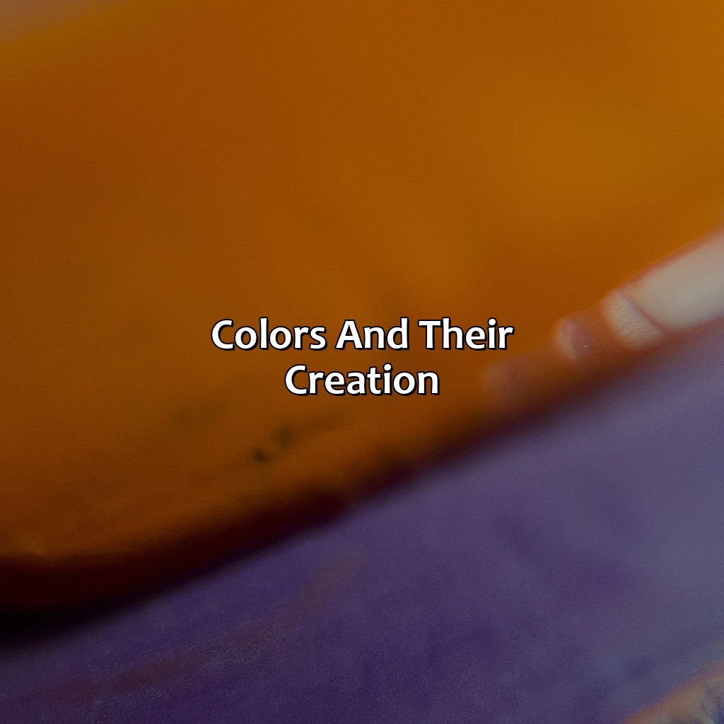 Colors And Their Creation  - Orange And Purple Make What Color, 