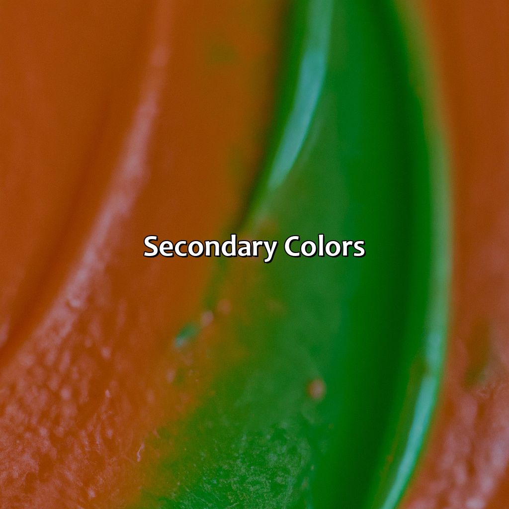 Secondary Colors  - Orange Plus Green Makes What Color, 