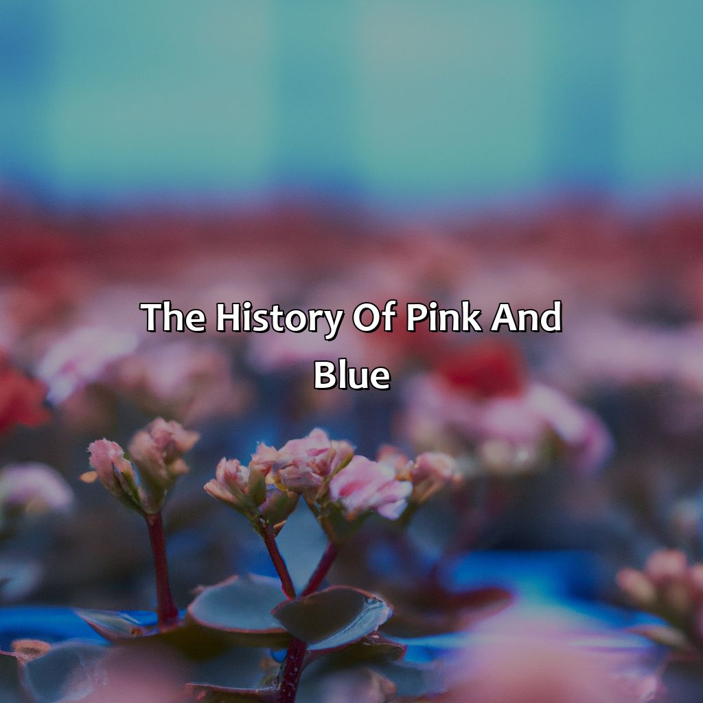 The History Of Pink And Blue  - Pink And Blue Is What Color, 
