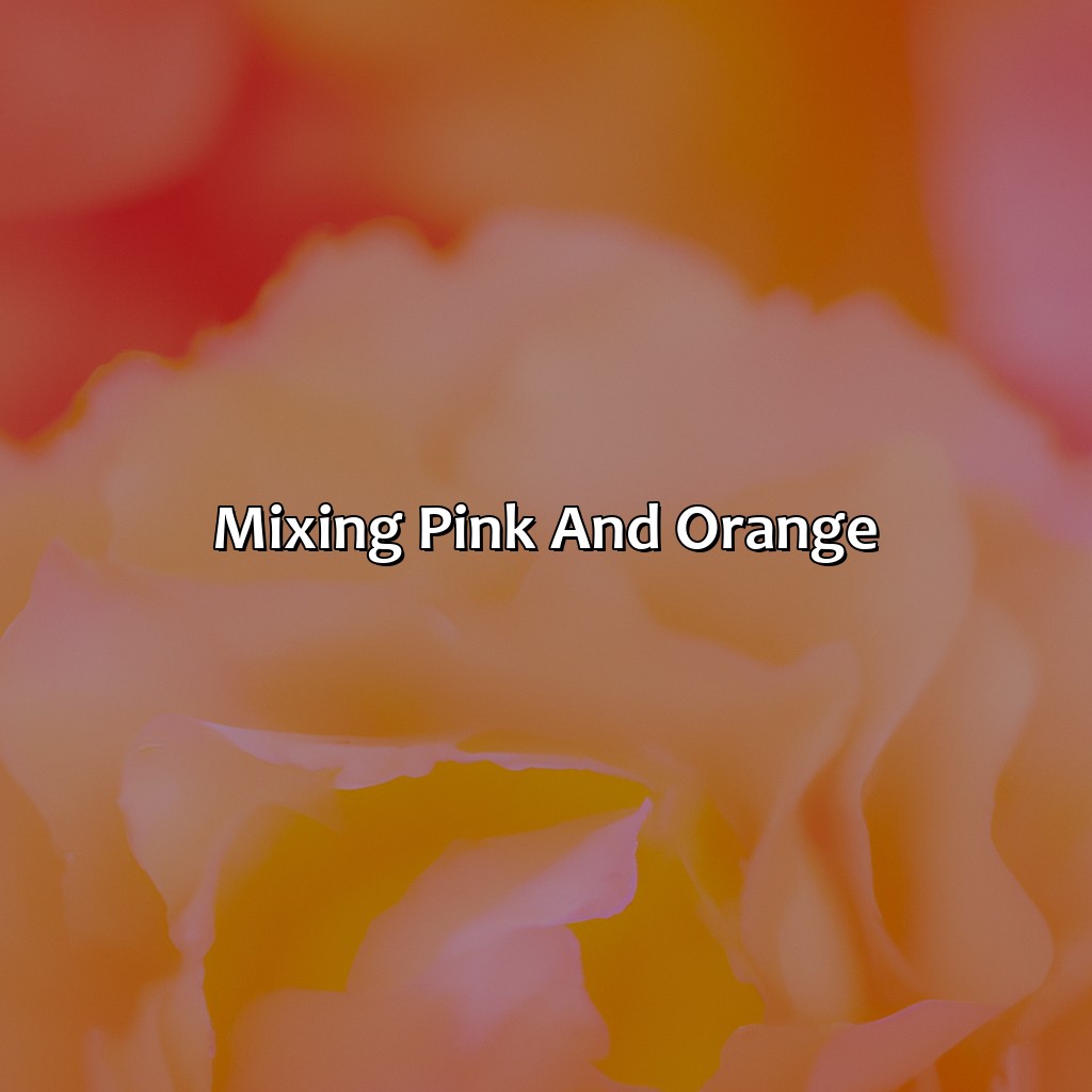 Mixing Pink And Orange  - Pink And Orange Make What Color, 