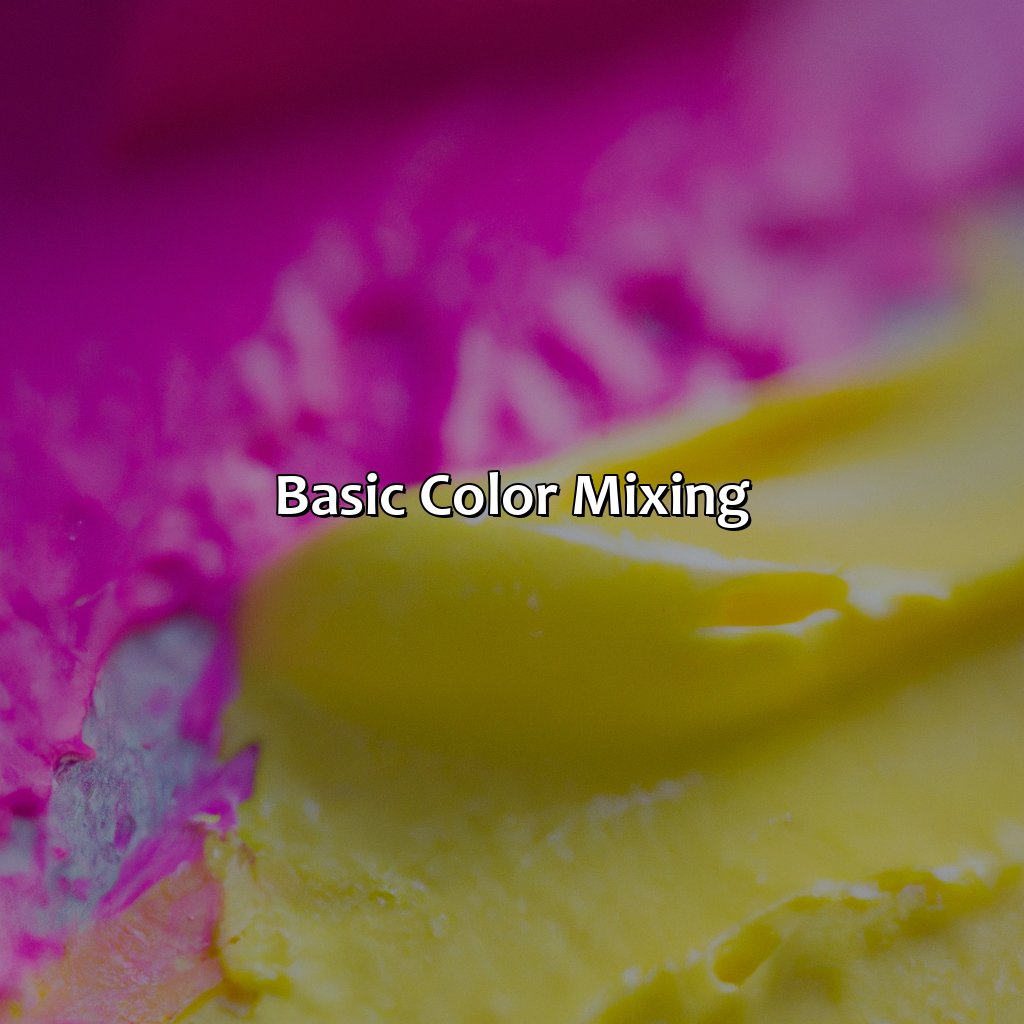 Basic Color Mixing  - Pink And Yellow Make What Color, 