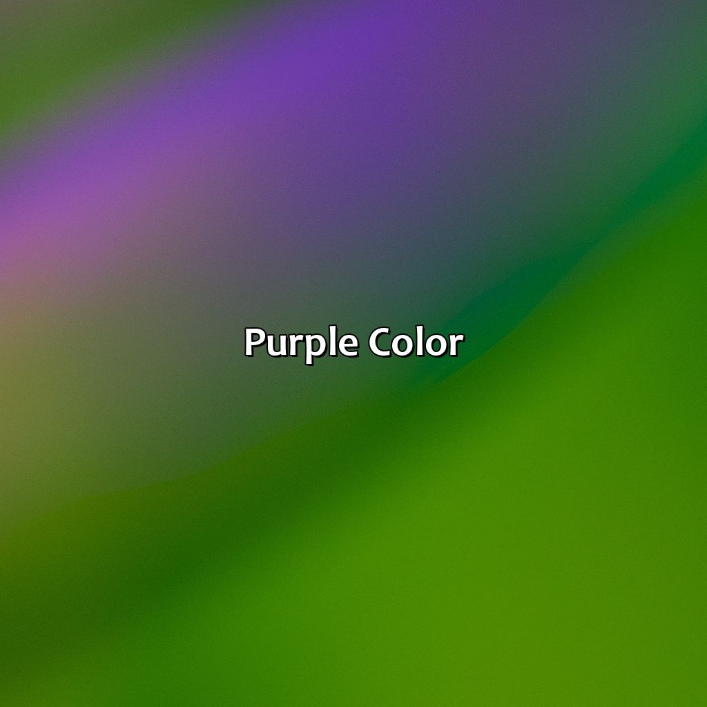 Purple Color  - Purple And Green Is What Color, 