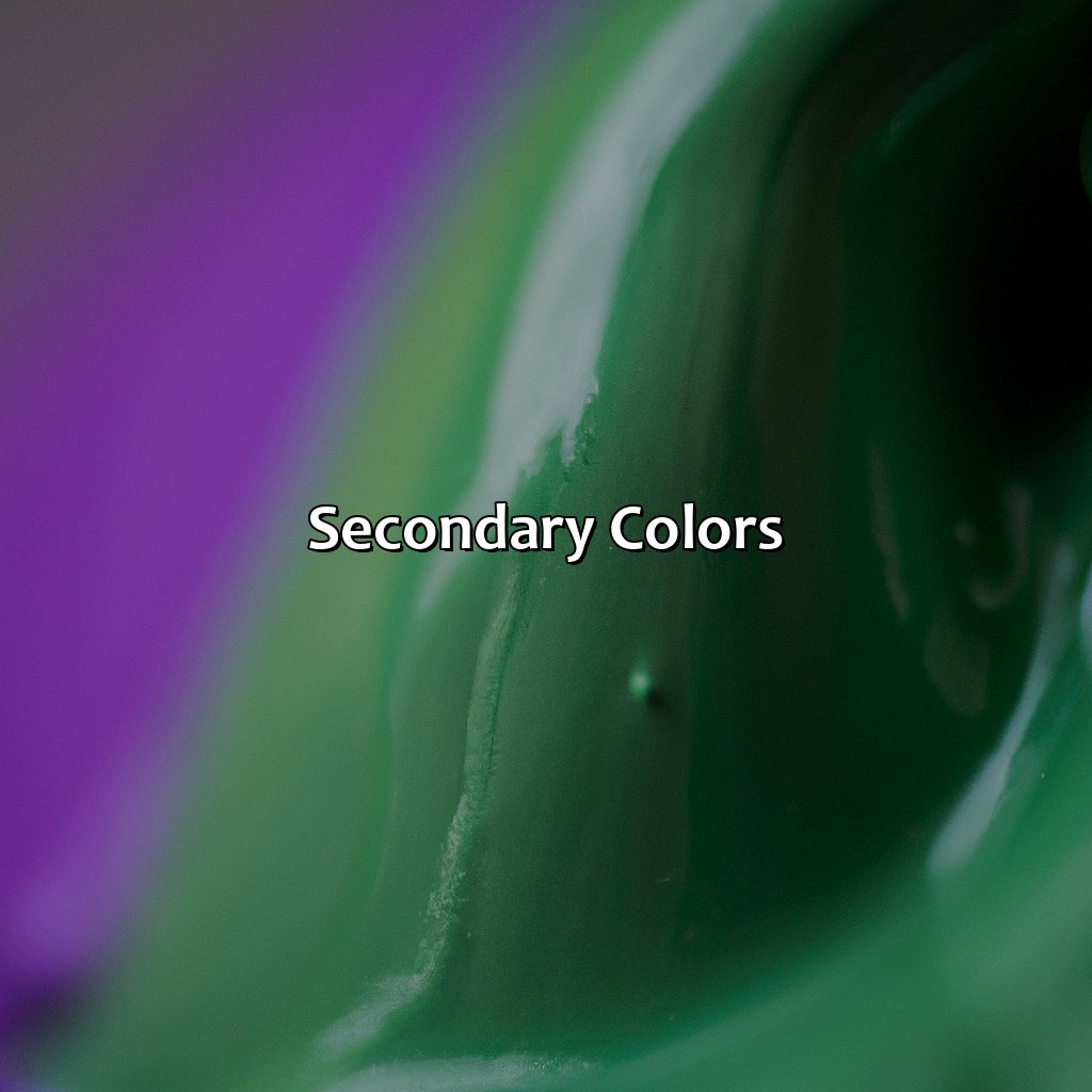 Secondary Colors  - Purple And Green Make What Color, 