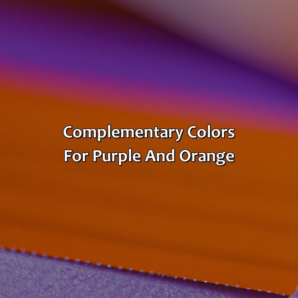 Complementary Colors For Purple And Orange  - Purple And Orange Is What Color, 