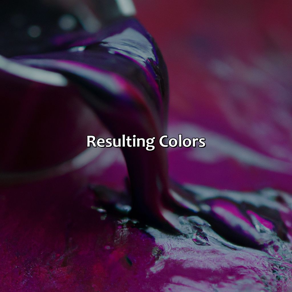 Resulting Colors  - Purple And Red Make What Color, 