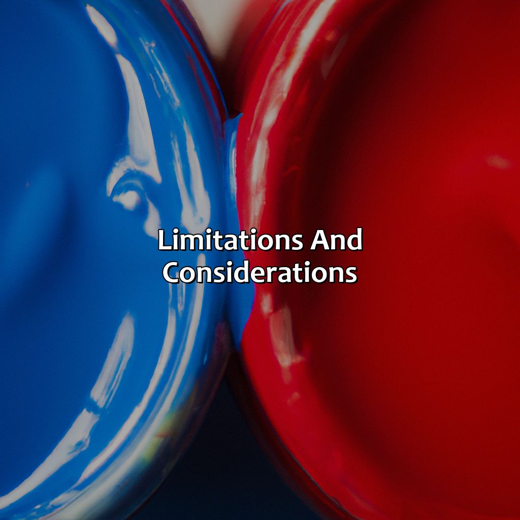 Limitations And Considerations  - Red And Blue Mixed Together Make What Color, 